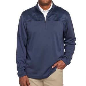 New Men's Pebble Beach Blue Performance 1/4 Zip Pullover Size XXL
